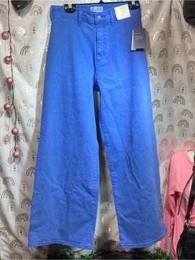 Universal Thread Bright Blue Wide-Leg Women's Jeans